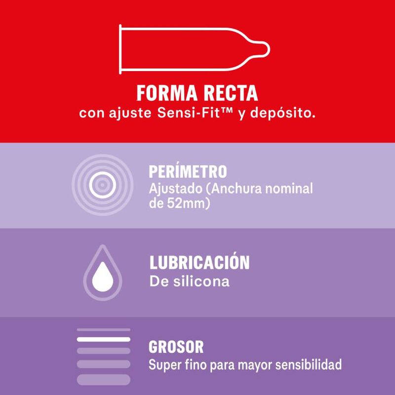 Durex - Sensitive Contact Totale 12 Unità