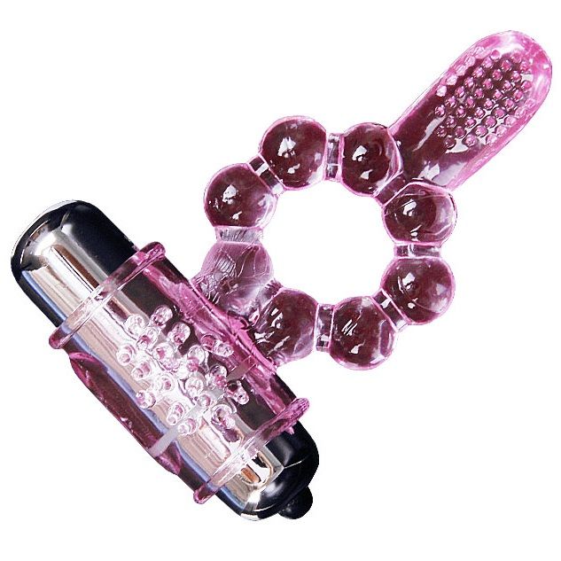 Baile - Anello In Silicone 10 Ritmi Linguali Con Vibrazione Rosa