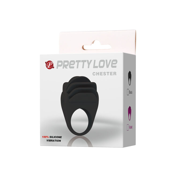 Pretty Love - Anello Vibratore Chester Nero