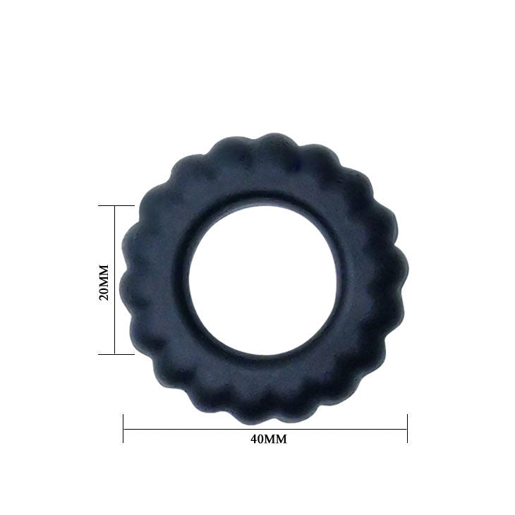 Baile - Anello Per Il Pene Titan Nero 2 Cm