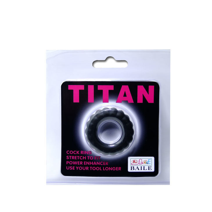 Baile - Anello Per Il Pene Titan Nero 2 Cm
