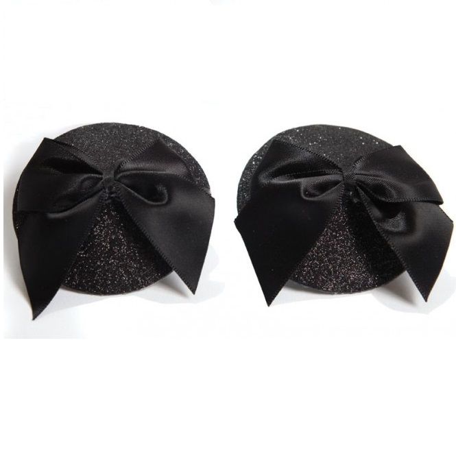 Bijoux - Copricapezzolini Burlesque Lucenti Con Fiocco