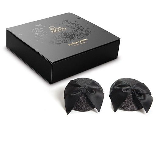 Bijoux - Copricapezzolini Burlesque Lucenti Con Fiocco