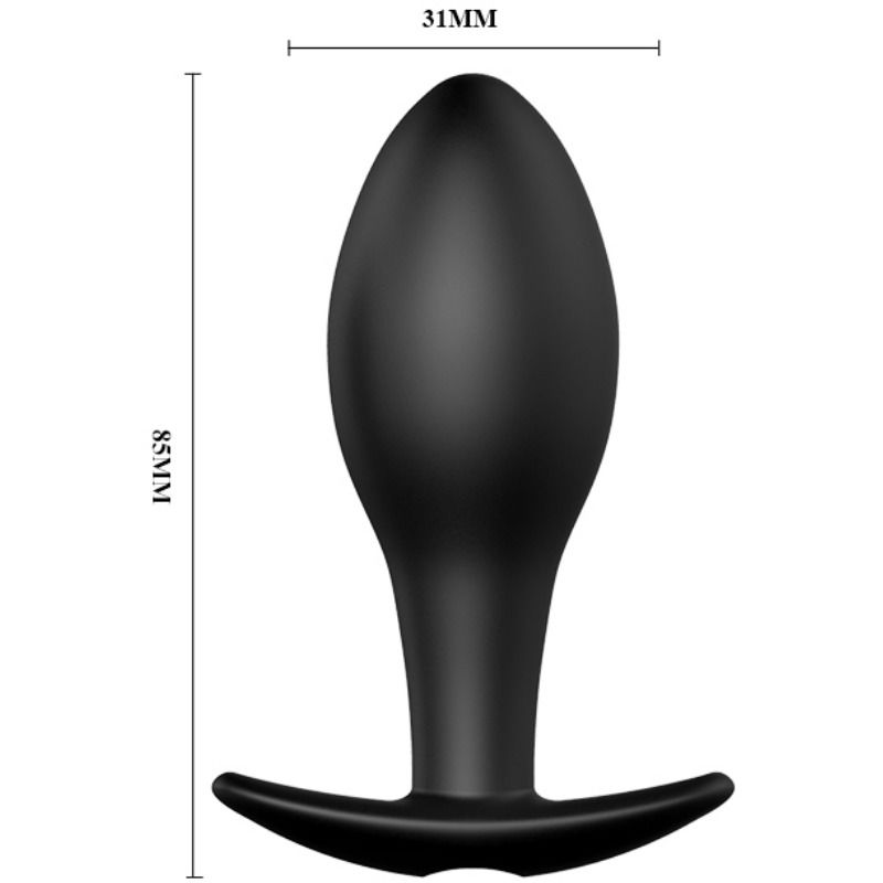 Pretty Love - Plug Anale In Silicone Con Ancora 12 Modalità Di Vibrazione Nero
