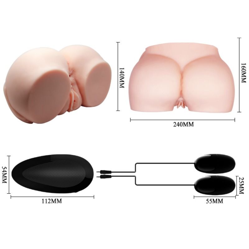 Crazy Bull - Vagina E Ano Realistici Con Vibrazione