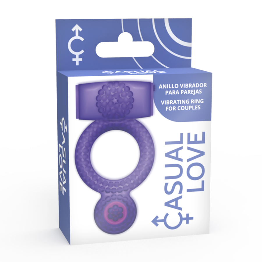 Casual Love - Anello Vibrante Doppio Piacere Viola