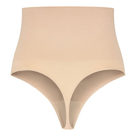 BYE-BRA - FAJA SENZA CUCITURE STILE PERIZOMA BEIGE MISURARE XL