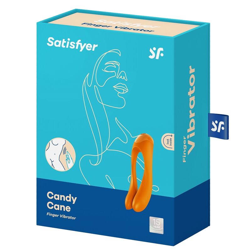 SATISFYER - VIBRATORE DA DITO CANDY CANE NERO