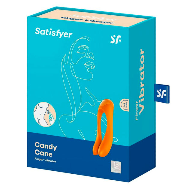 SATISFYER - VIBRATORE DA DITO CANDY CANE NERO