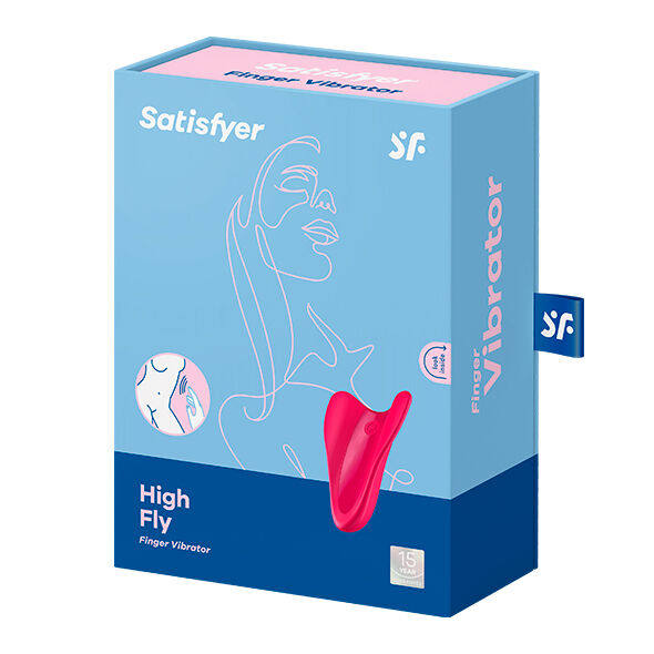 Satisfyer High Fly Vibratore da Dito in Silicone Fucsia - immagine 4