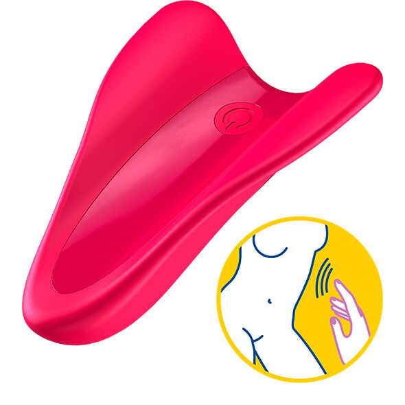 Satisfyer High Fly Vibratore da Dito in Silicone Fucsia - immagine 7