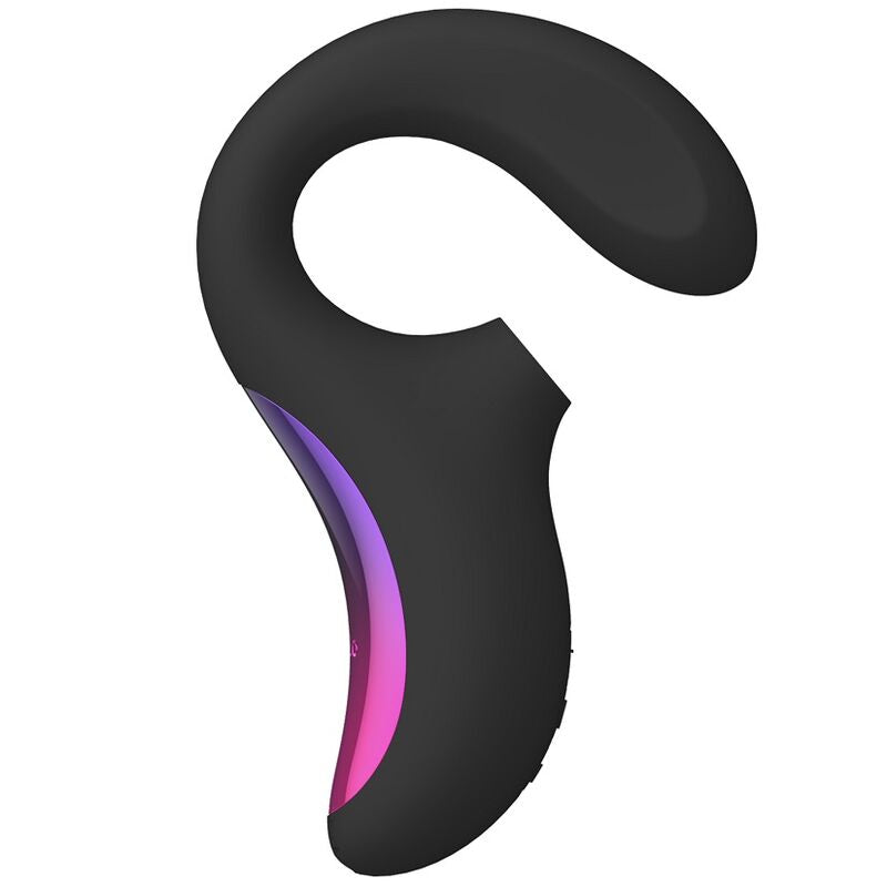 LELO Enigma Nero Stimolatore Doppio con Aspirazione Premium