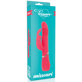 Tesoro Missouri Vibratore Rabbit in Silicone Premium Rosa - immagine 8