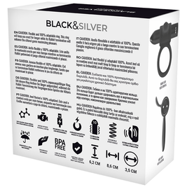 Black&Silver CameronMe Anello Vibrante con Telecomando Premium - immagine 7