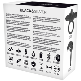 Black&Silver BurtonMe Anello Vibrante con Telecomando Premium - immagine 7