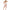 Leg Avenue - Minivestido De Multi Red Con Cuello Halter Blanco