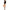 LEG AVENUE - BODY IN COTONE CON MOSAICO E SNAP TAGLIA UNICA