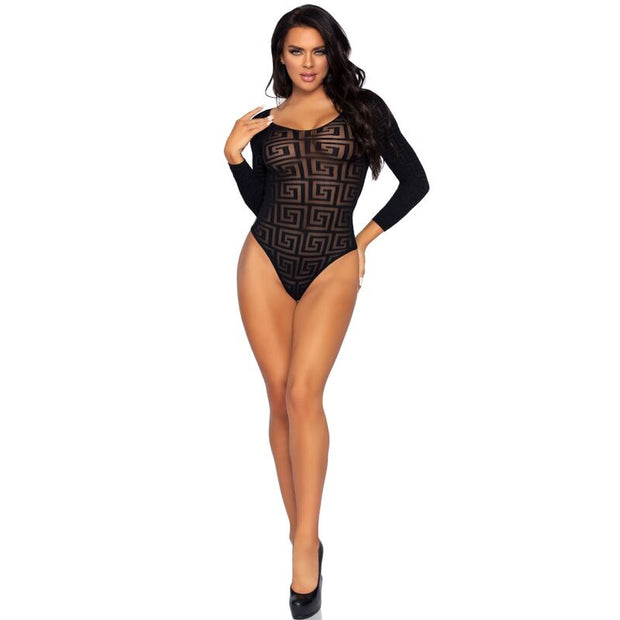 Leg Avenue - Body Con Bottoni A Mosaico Taglia Unica