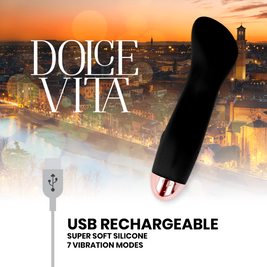 Dolce Vita Vibratore Ricaricabile One Black 10 Velocità Premium - immagine 5