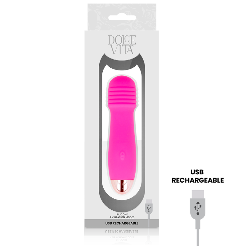 Dolce Vita Tre Rosa Vibratore Ricaricabile 7 Velocità Premium - immagine 3