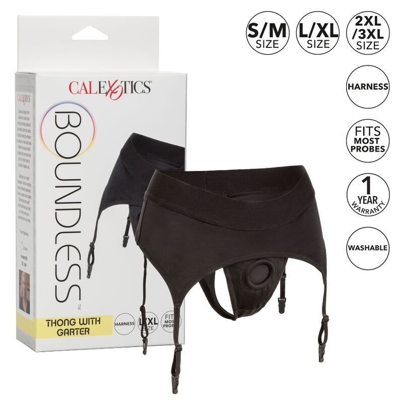 Calexotics - Perizoma Boundless Con Giarrettiera L/Xl