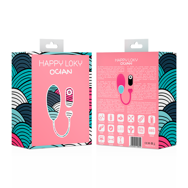Happy Loky Ocian Vibratore con Telecomando Wireless Premium - immagine 4
