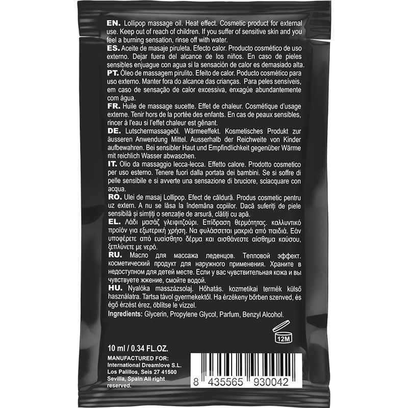 Coquette Chic Desire - Lecca-Lecca Tascabile Olio Da Massaggio Da Baciare Sensazione Calda 10 Ml