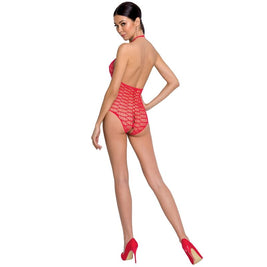 Passion - Bodystocking Rosso Donna Bs087 Taglia Unica