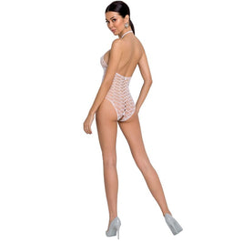 Passion - Bodystocking Donna Bs087 Bianco Taglia Unica
