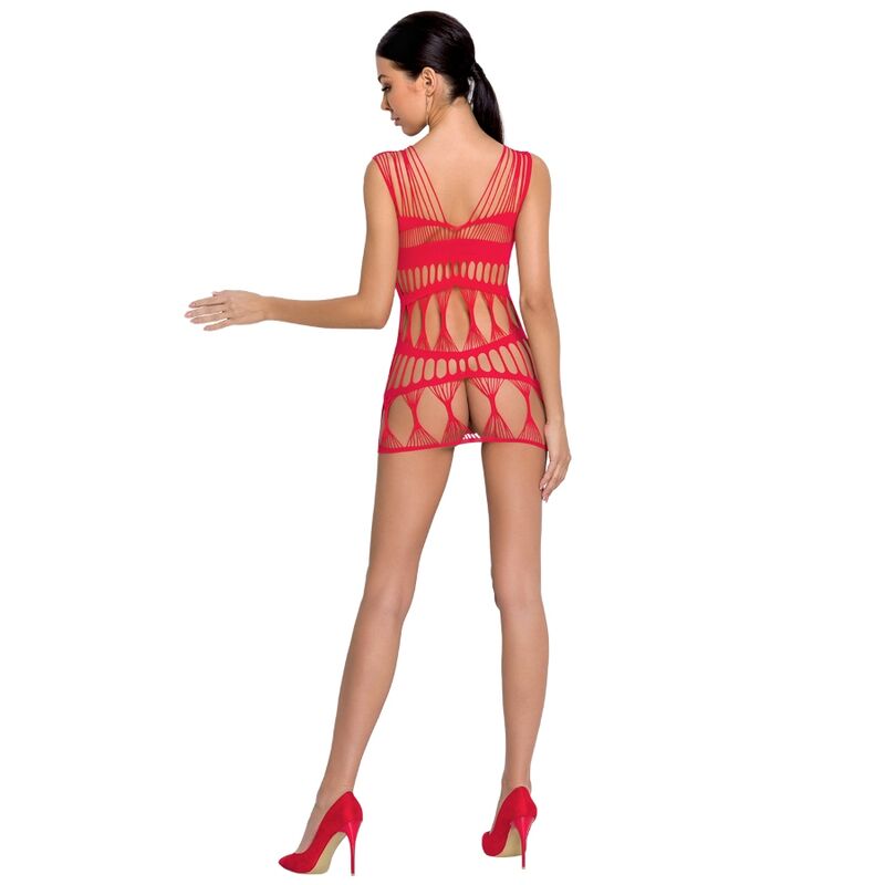 Passion - Bodystocking Rosso Donna Bs089 Taglia Unica