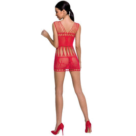 Passion - Bodystocking Rosso Donna Bs090 Taglia Unica