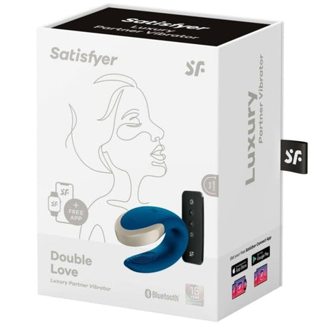Satisfyer - Vibratore Double Love Luxury Partner Blu