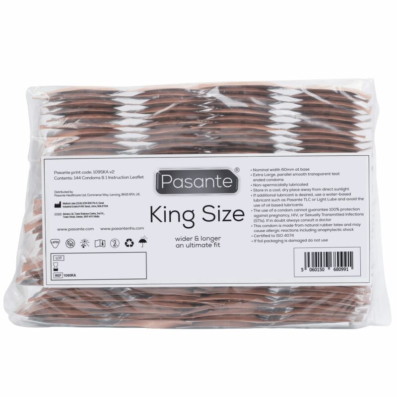 Pasante King Size Preservativi XL Formato Convenienza 144 pz