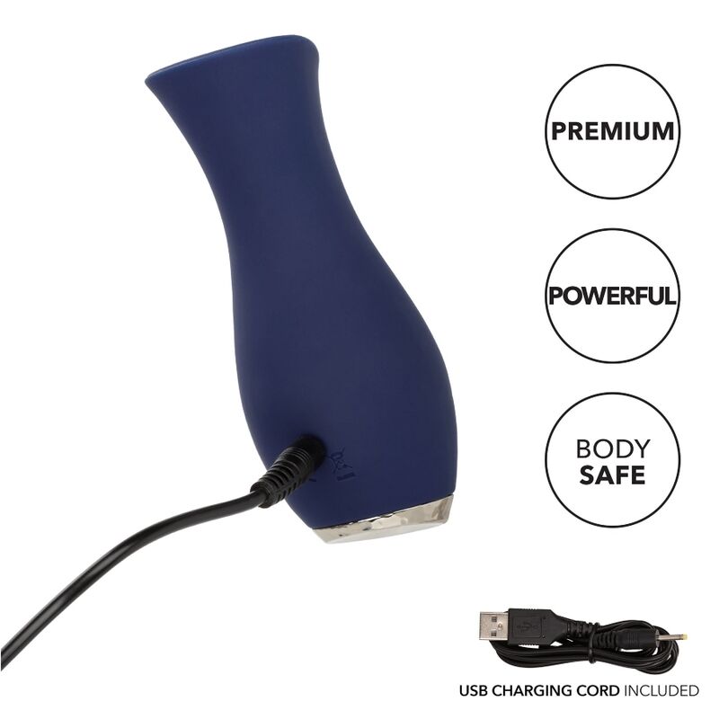 Calexotics Chic Tulip Massaggiatore in Silicone Body-Safe Blu - immagine 7