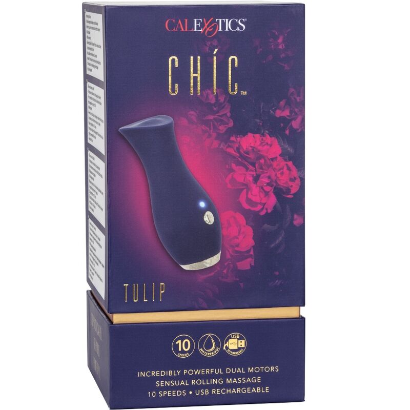 Calexotics Chic Tulip Massaggiatore in Silicone Body-Safe Blu - immagine 8