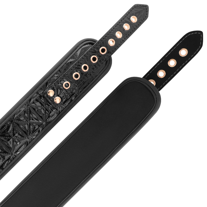 Begme - Collare Black Edition Con Morsetti Per Capezzoli Con Fodera In Neoprene