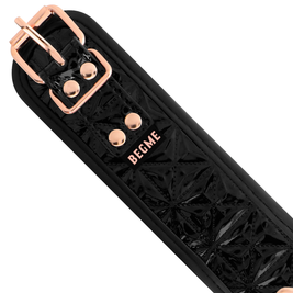 Begme - Collare Black Edition Con Morsetti Per Capezzoli Con Fodera In Neoprene
