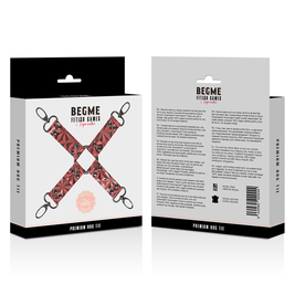 Begme - Cravatta In Pelle Vegana Premium Edizione Rossa
