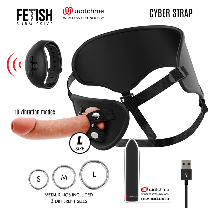 Imbracatura Vibrante con Telecomando Wireless Premium Body-Safe