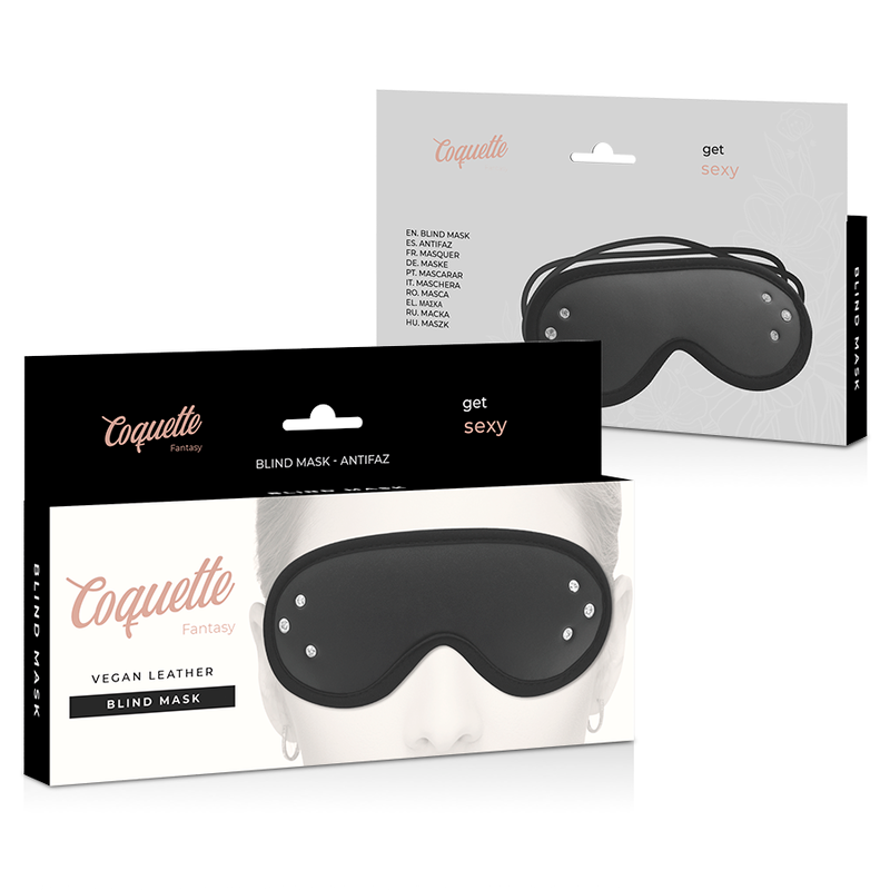 Coquette Chic Desire - Mascherina Cieca In Pelle Vegana Fantasy Con Fodera In Neoprene