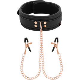 Coquette Chic Desire - Collana Con Morsetto Per Capezzoli Fantasia Con Fodera In Neoprene