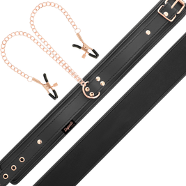 Coquette Chic Desire - Collana Con Morsetto Per Capezzoli Fantasia Con Fodera In Neoprene