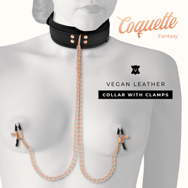 Coquette Chic Desire - Collana Con Morsetto Per Capezzoli Fantasia Con Fodera In Neoprene