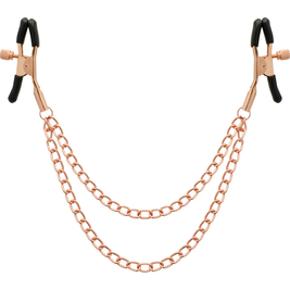 COQUETTE CHIC DESIRE - CLIPS PER CAPEZZOLI IN METALLO FANTASIA CON CATENA