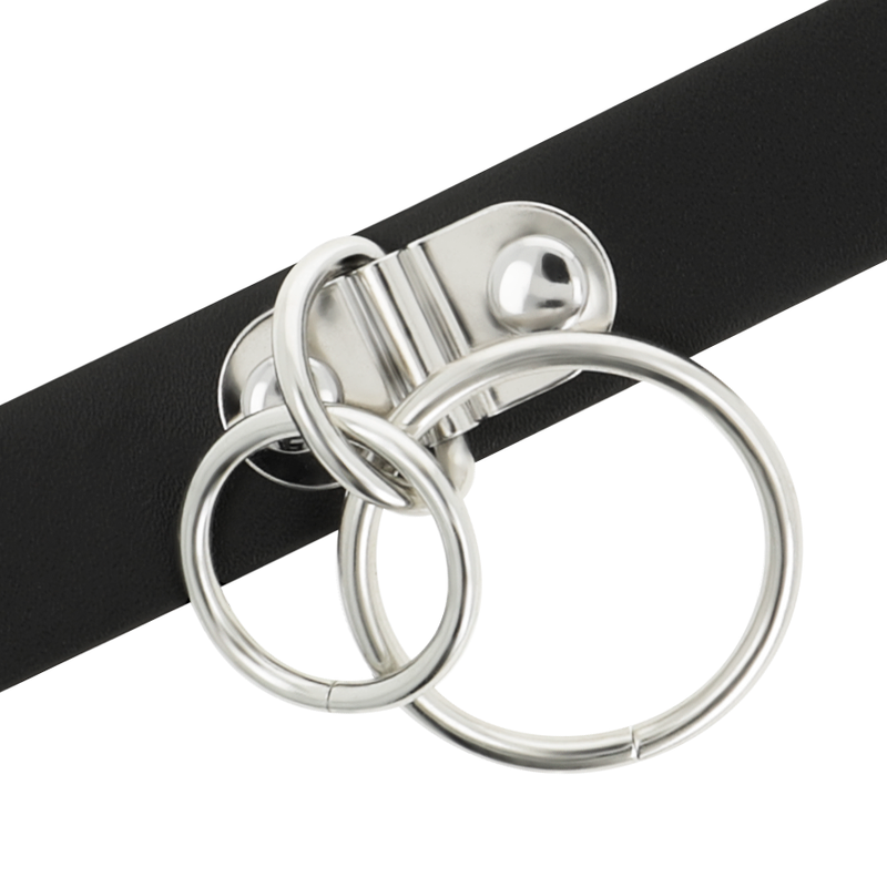 Coquette Chic Desire - Collana In Pelle Vegana A Doppio Anello