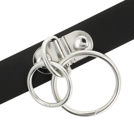 Coquette Chic Desire - Collana In Pelle Vegana A Doppio Anello