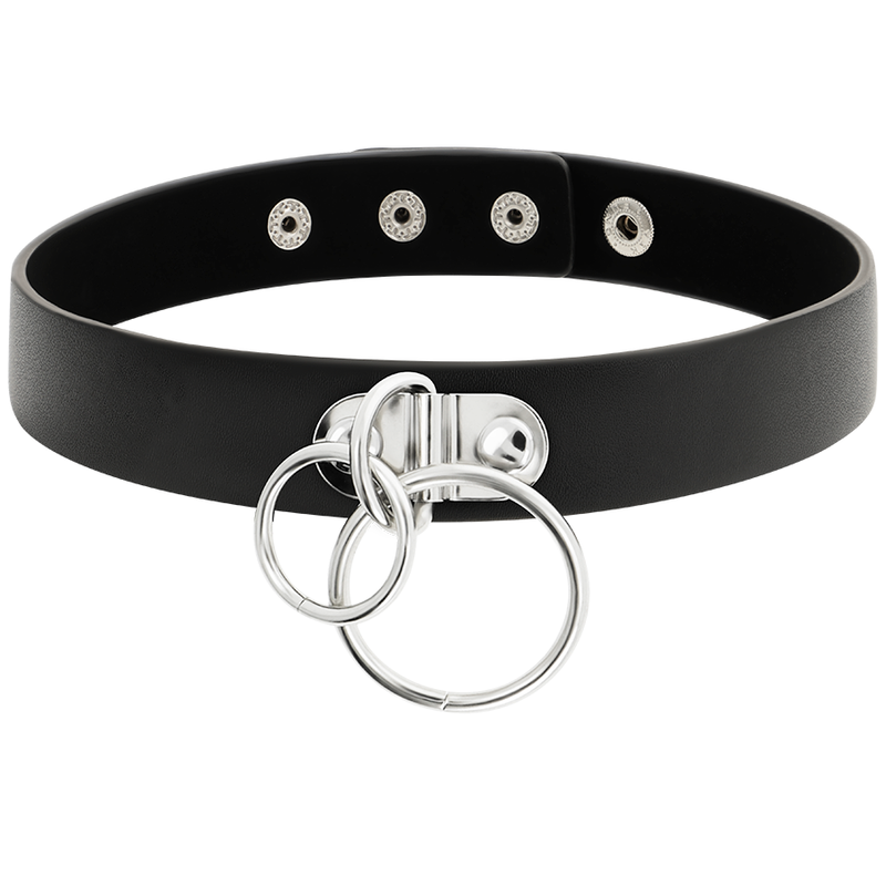 Coquette Chic Desire - Collana In Pelle Vegana A Doppio Anello
