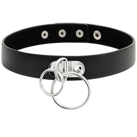 Coquette Chic Desire - Collana In Pelle Vegana A Doppio Anello