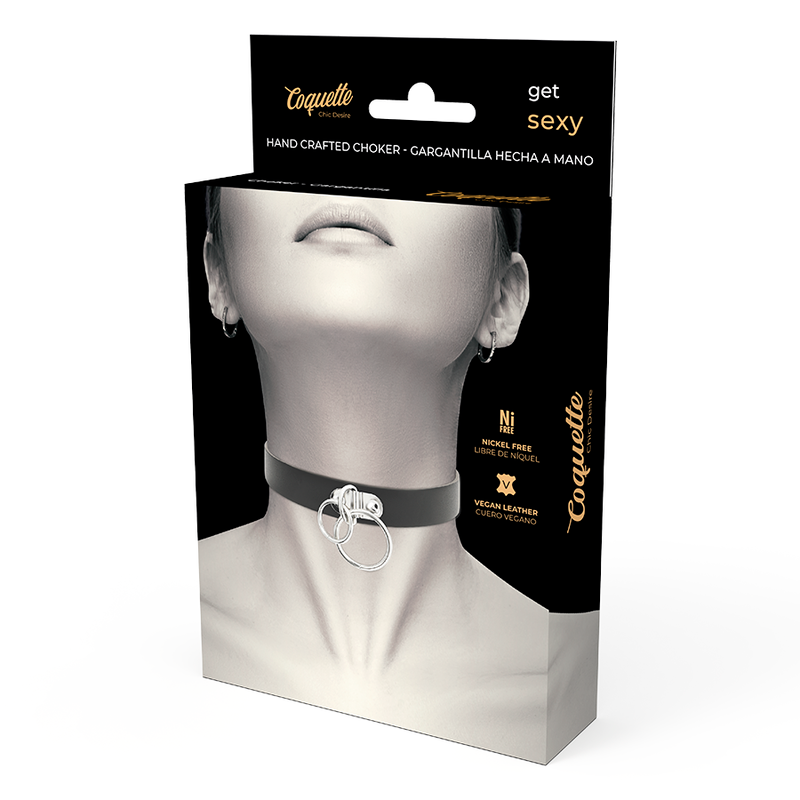Coquette Chic Desire - Collana In Pelle Vegana A Doppio Anello