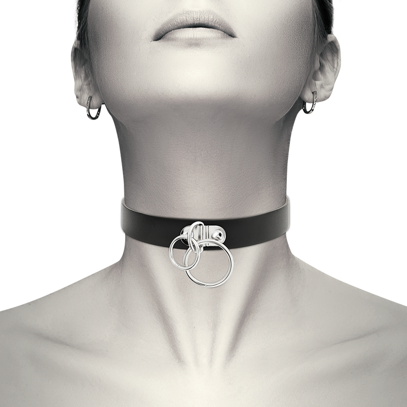 Coquette Chic Desire - Collana In Pelle Vegana A Doppio Anello